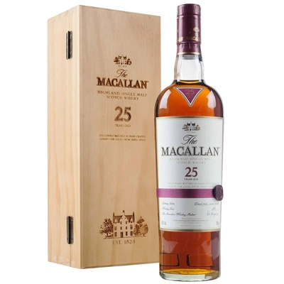 Macallan 25 Years Old Sherry Oak 1 Btl