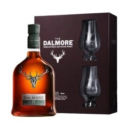 Dalmore 15 years Gift Pack with Glasses